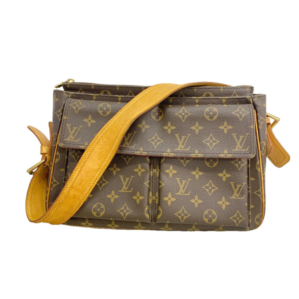 Louis Vuitton Monogram Vivacite GM Shoulder Bag M51163 Brown Women's
